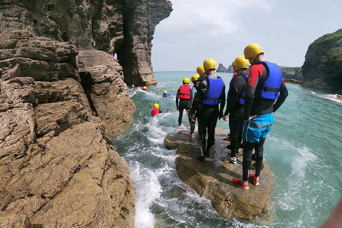 2-Hour Coasteering Adventure Near Bude - The wetsuit kit, buoyancy aid, helmet, and what you still must bring