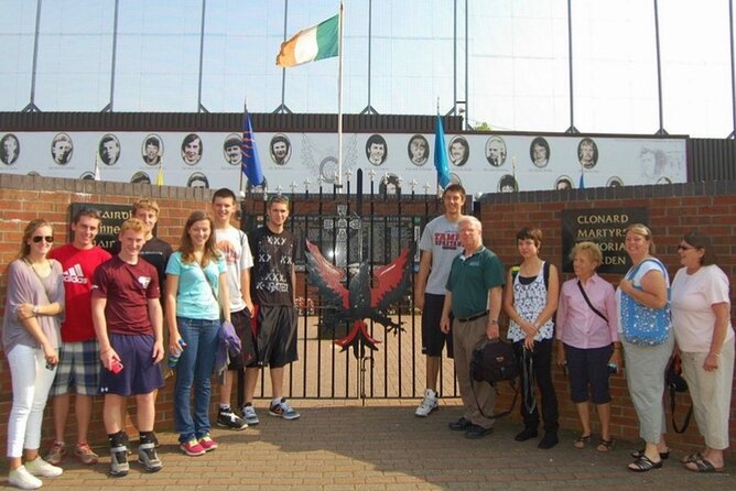 2 hours Belfast Original Drivers The Troubles Black Taxi Tour - Falls Road, Bobby Sands, and the Sinn Fein Press Office Stop