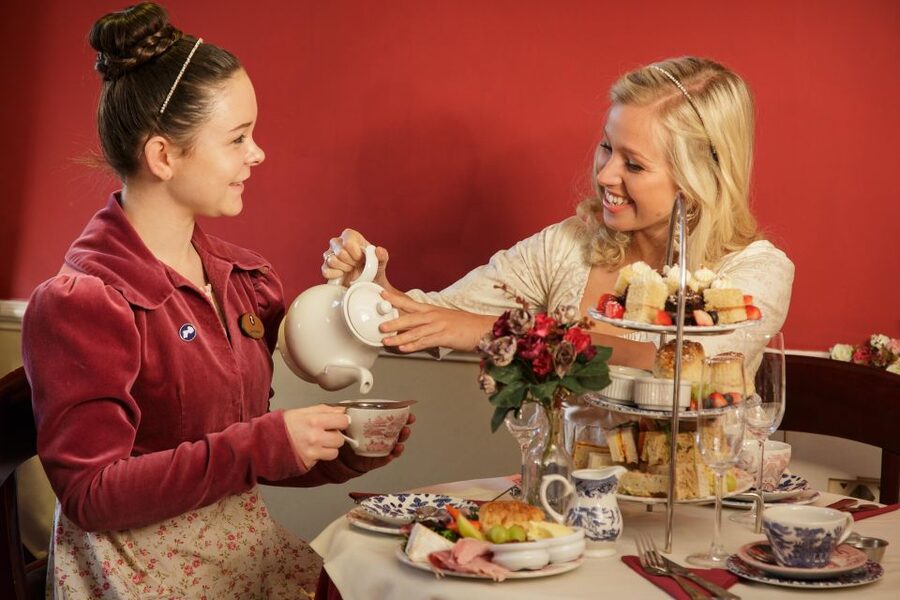 Afternoon Tea at The Regency Tea Room - How the tea service feels: the hour-glass timing detail