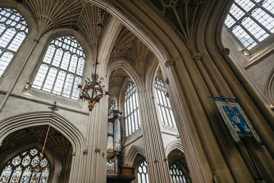 Bath: Bath Abbey and Discovery Centre Entry - Inside Bath Abbey: architecture you can read with your own eyes