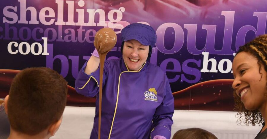 Birmingham: Cadbury World Entry Ticket - Chocolate Making Zone: warm Dairy Milk, doodling, and picking your treat