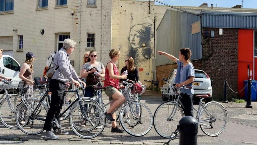 Bristol: The Best Of Bristol, Guided Bike Tour - Banksy murals you can actually reach on a bike