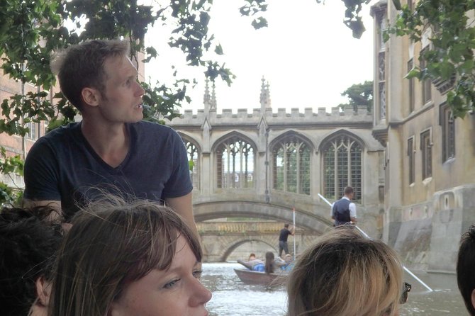 Cambridge University Colleges Guided Punting Tour - Trinity Hall’s Modern Library View Over the River