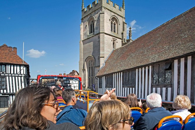 City Sightseeing Stratford-upon-Avon Hop-On Hop-Off Bus Tour - College Street and Holy Trinity Church: the stop that turns into a story