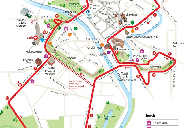 City Sightseeing York Hop-On Hop-Off Bus Tour - Stop-by-stop in York: where to hop and what to do