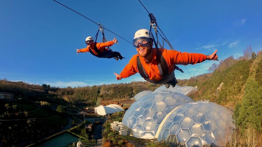 Cornwall: Eden Project Zip Wire Experience - Safety briefing and gear: the part you should pay attention to