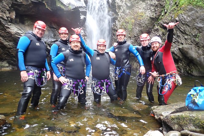Discover Canyoning at Bruar Falls - House of Bruar briefing: gear check and safety mindset