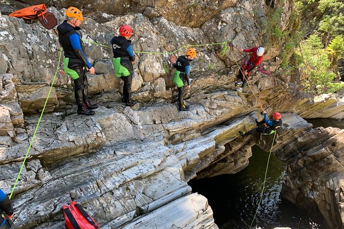 Discover Canyoning at Bruar Falls - Can friends and family watch? The footpath advantage