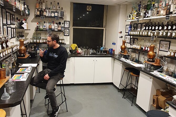 Distill a bottle of Gin on mini copper stills - Tasting, Then Bottling, Labelling, Naming, and Wax Sealing