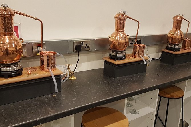 Distill a bottle of Gin on mini copper stills - Building Your Own Gin Recipe Like a Real Blending Session