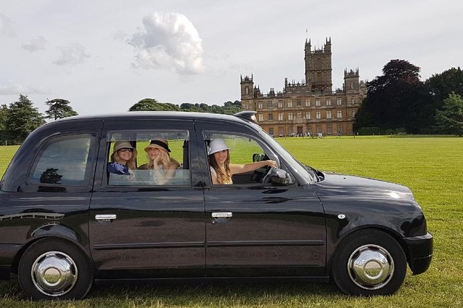 Downton Abbey and Castle Taxi Tour from London with Hotel Pickup - Getting picked up at 8:30 and riding in a private electric taxi