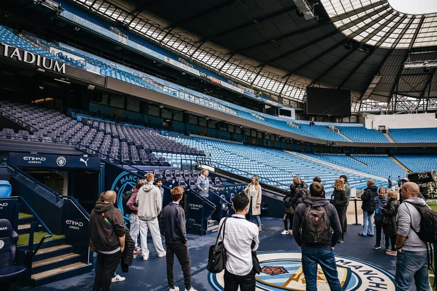 Etihad Stadium: The Manchester City Stadium Tour - The Tunnel Club hospitality suite: where comfort meets City style
