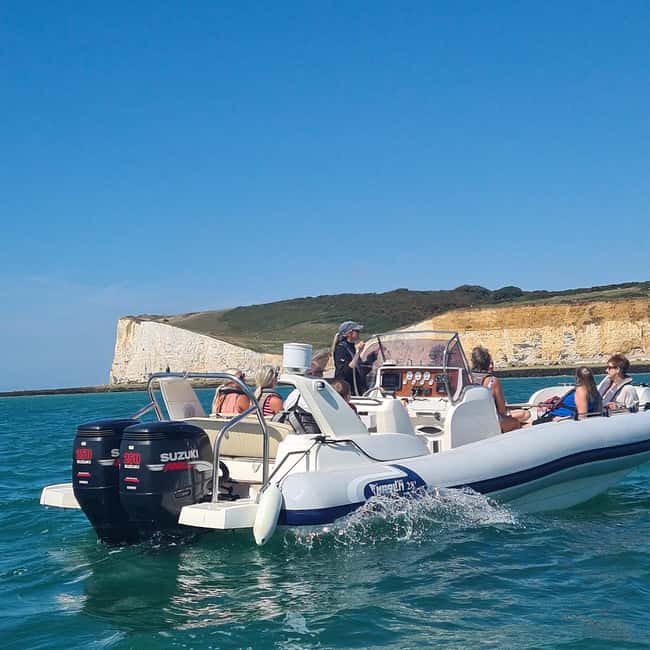 From Brighton: Seven Sisters Boat Tour - The sea swim: a great option, with weather reality