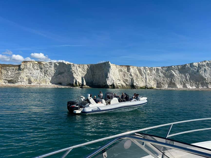 From Brighton: Seven Sisters Boat Tour - What you will actually see: chalk, erosion, and the coastline curve