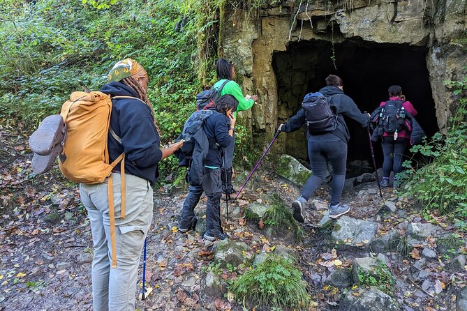 From Cardiff: Hike The Amazing Six Brecon Beacons Waterfalls - A quick cliff pass at Dinas Rock near the end