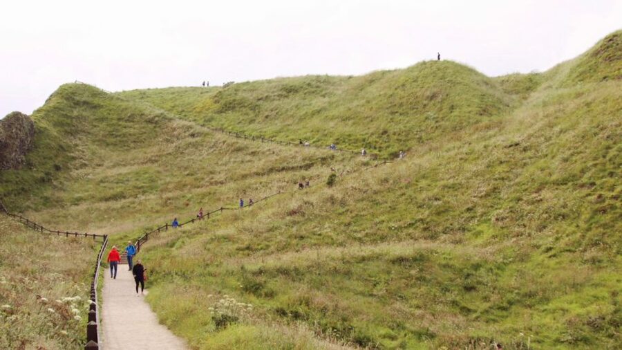 From Edinburgh: Glamis and Dunnottar Castles Tour in Spanish - Dunnottar Castle on its cliffs, and the 14th-century fight for independence