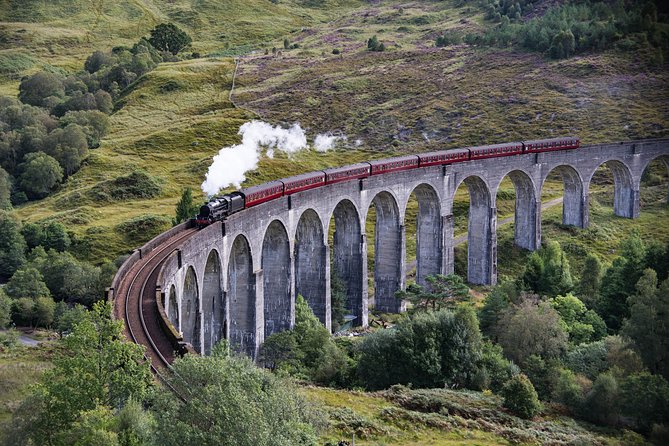 Glenfinnan Viaduct & The Great Glen Private Tour from Inverness - Fort William lunch stop with Ben Nevis in the background