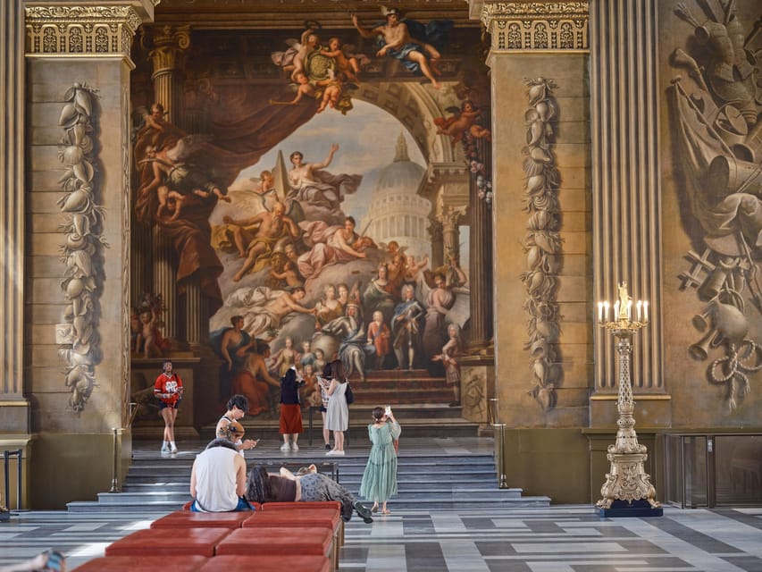 Greenwich: Painted Hall Entry and Old Royal Naval College - Painted Hall entry, audio guide, and how to actually see the details