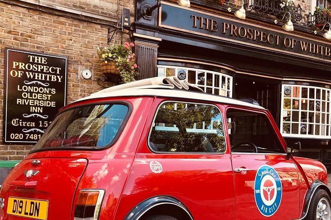 Half Day Tour in a classic Mini Cooper - Leake Street Arches and the Banksy Tunnel wall
