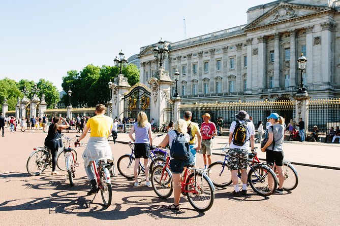 Highlights of Royal London Bike Tour including Hyde Park - London Eye: Quick Views, Optional Plans, and the QR Code Lesson