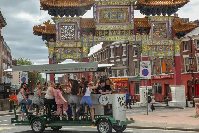 LIverpool beer or prosecco bike tour - Music onboard and group vibes: setting the tone in real time