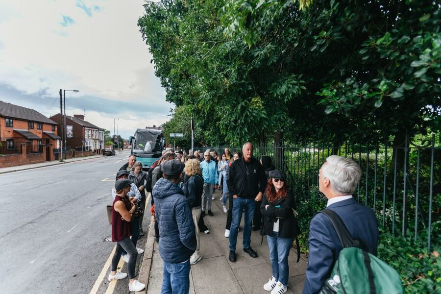 Liverpool: Official Peaky Blinders Coach Tour of Merseyside - Shelby homes, Polly, and Alfie Solomons Camden warehouse