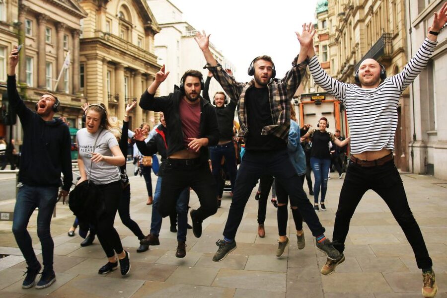 Liverpool: Silent Disco Adventure Tour - When It Feels Like a Flash Mob, Not a Stroll