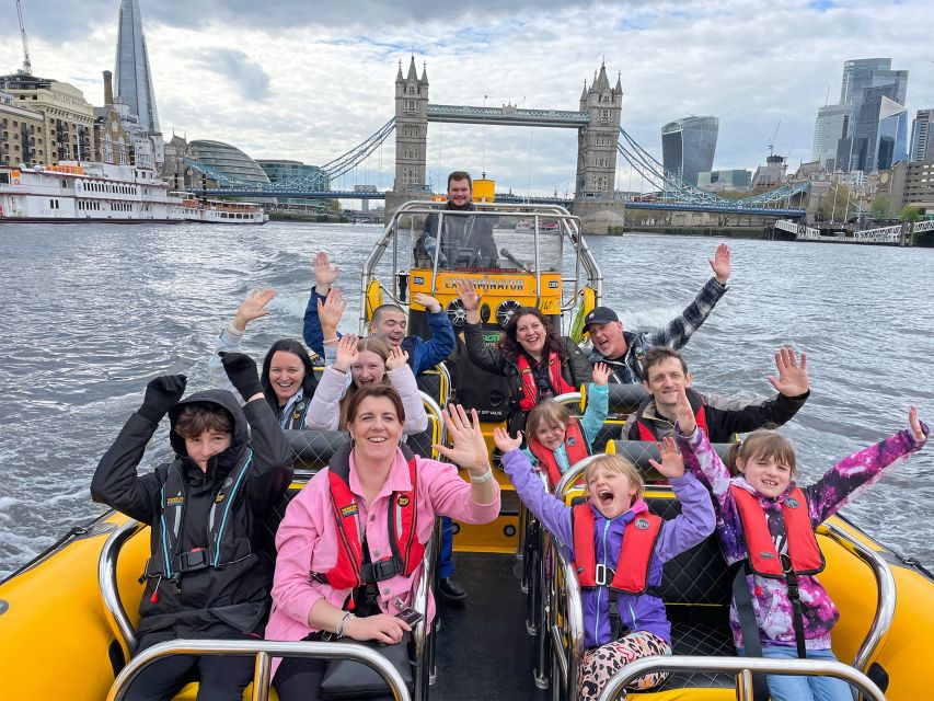 London: 20-Minute Tower RIB Blast from Tower Pier - Tower sights in quick hits: Shard, HMS Belfast, and the Tower of London