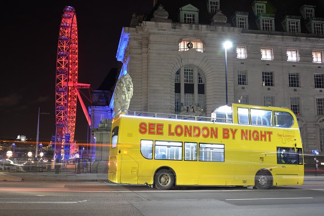 London by Night Sightseeing Tour - Open Top Bus - Westminster after dark: Parliament, Westminster Abbey, and the Thames stroll