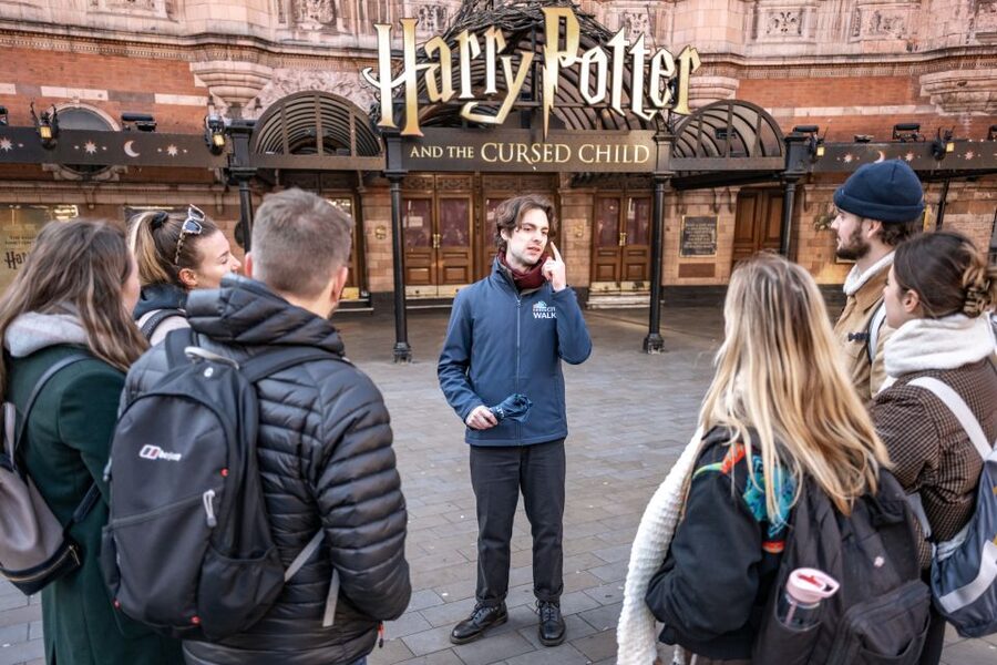 London: Harry Potter Movie Locations Magical Guided Tour - Westminster Station, Big Ben, the Harry Potter statue, and the late-route photo band