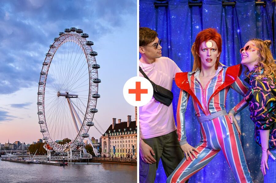 London: London Eye and Madame Tussauds Combo Ticket - The Fun Add Ons at Tussauds, 4D, Film, and Interactive Rides