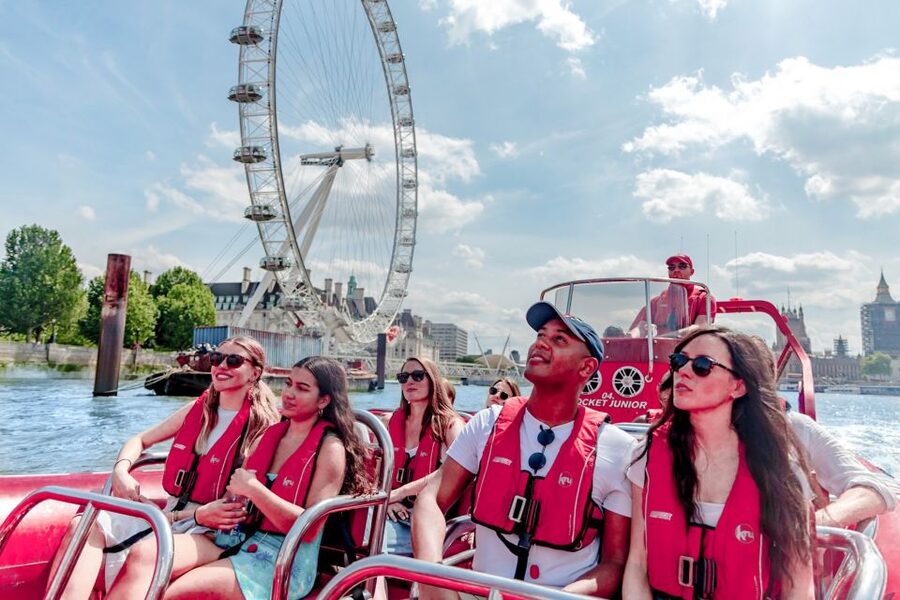 London: River Thames Speed Boat Tour - London’s Thames Rockets Boarding Spot Under the London Eye