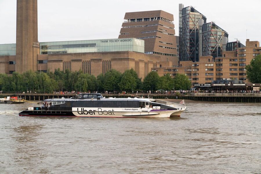 London: Uber Boat Single Trip and London Cable Car - Choosing your Uber Boat pier between Battersea Power Station and Barking Riverside