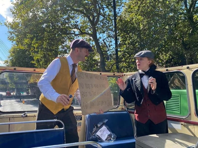 London Vintage Bus Tour: Live Comedy Sightseeing Show - Value for $48.09, and where the money goes
