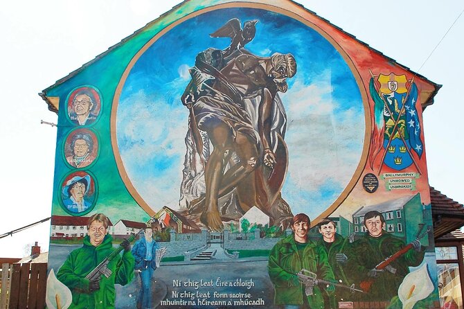 Original Private Belfast Troubles and Peace Cab/Taxi Tour 2 Hours - Saint Peters Cathedral and the Fog Drew connection