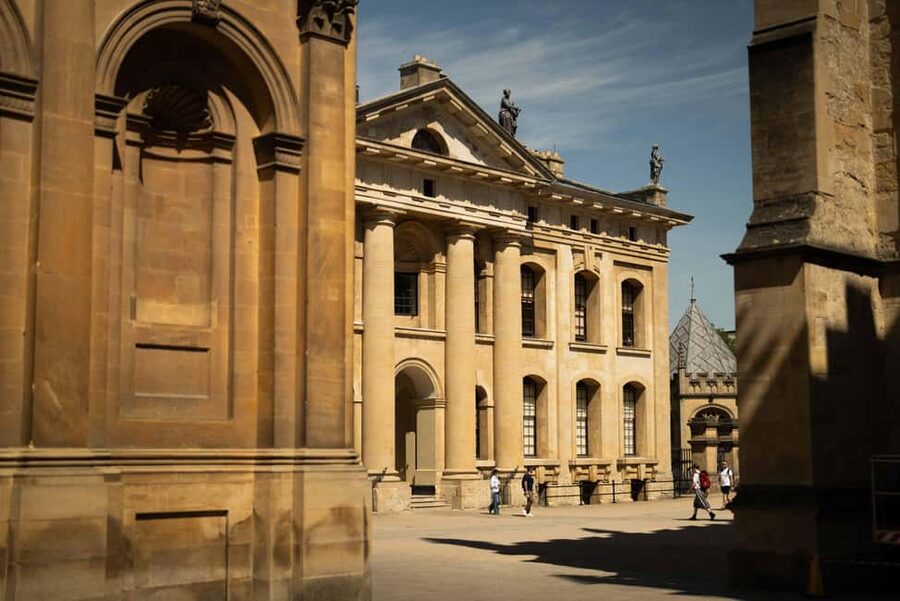 Oxford: Alumni-Led Walking Tour w/New College Entry Option - The Sheldonian to Radcliffe Square stretch: buildings with stories attached