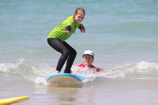 Private Family / Small-Group Surf Lesson (max. 4) in Newquay. - What you get included: board, wetsuit, showers, and changing rooms