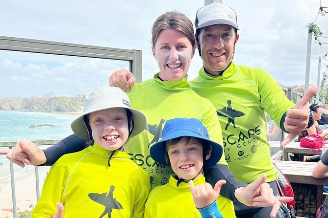 Private Family / Small-Group Surf Lesson (max. 4) in Newquay. - Price and value: $301.64 per group for up to four