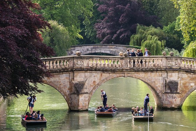 Punting Tour in Cambridge - Live onboard commentary: guides like Charles and George