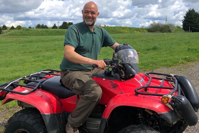 Quad Bike Trekking in Warwick - Riding the 100 acres: hills, water splashes, grassland, and mud