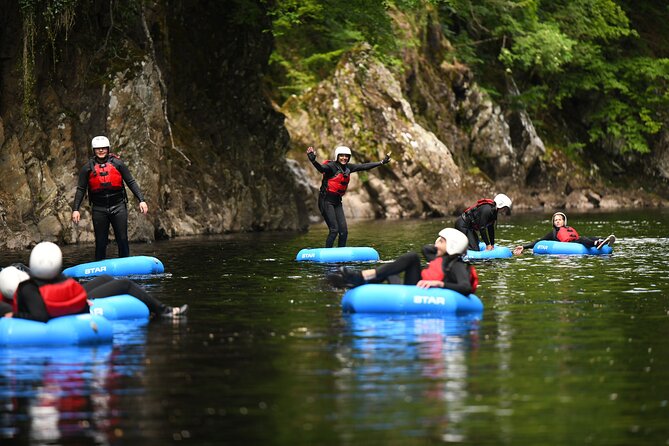 River Tubing in Perthshire - On the water, optional cliff jumps then a full-on tubing run