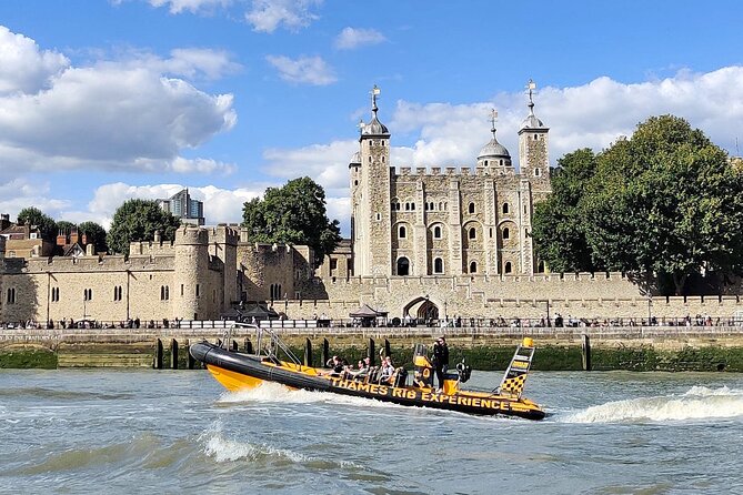 Speedboat 'Tower RIB Blast' from Tower Millennium Pier - 20 minutes - HMS Belfast: a warship moment that hits harder from the Thames