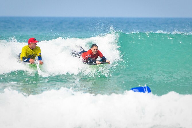 Taster Bodyboard Lesson in Newquay, Cornwall - What happens in the first 10 minutes: paddle out, trim, and your first white-water hit