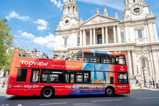 TopView® 24 Hr Hop on Hop off Bus Tour with River Cruise & Walks - Thames Cruise With City Cruises, Picking Tower vs Westminster Pier