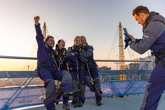Up at The O2: Sunset Climb with Guided Tour with Panoramic Views - The climb experience: 52 metres up with guided support