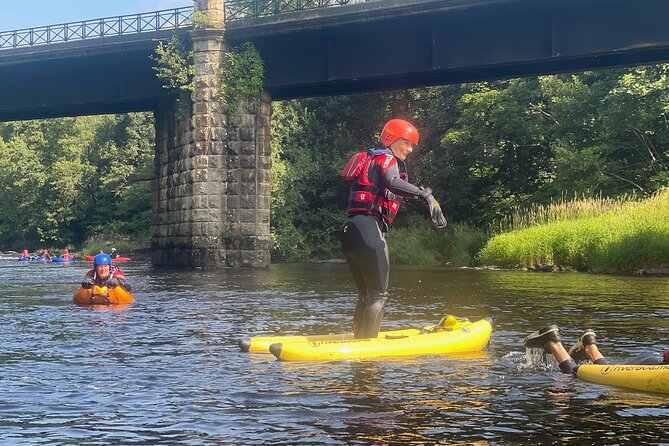White Water River Bugs in Llangollen - Steering With Swim Mitts: The Skill That Makes It Click