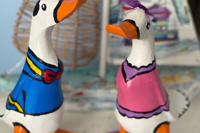 Wooden Duck Painting or Pottery Painting-Take item home same day - Step Into Arty Boat’s Coastal Studio in Exmouth